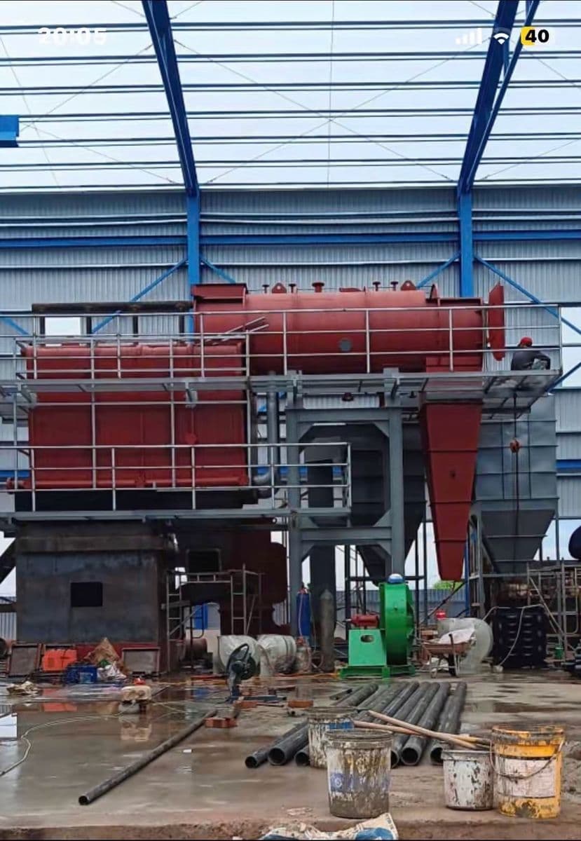 Lắp đặt lò biochar thực tế